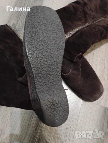 Ботуши от естествен  велур, снимка 4 - Дамски ботуши - 53939786