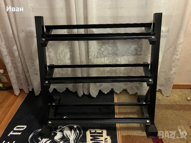 Стелаж за дъмбели / гири, снимка 2 - Фитнес уреди - 52711641