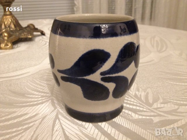 Vintage. Нови. Original King Немски сервиз 4 керамични чаши за вино 160 мл. ръчна изработка, снимка 5 - Антикварни и старинни предмети - 30678675