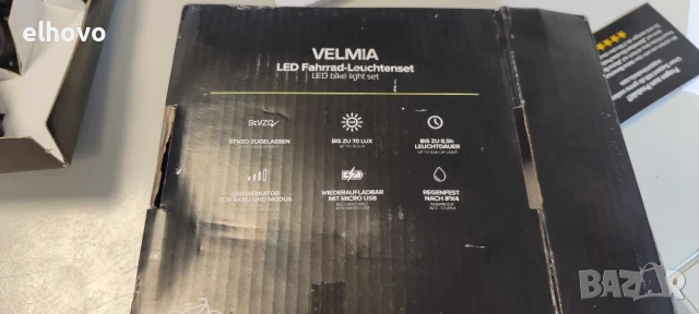 Велосипедни LED светлини Velma, снимка 4 - Аксесоари за велосипеди - 50442441