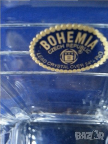 Bohemia - Кристална купа/бомбониера, нова/неползвана с ориг. опаковка, снимка 5 - Вази - 31446731