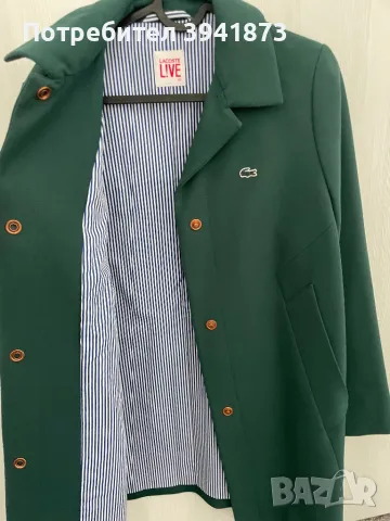 Стилен тренч Lacoste, снимка 2 - Палта, манта - 50069306