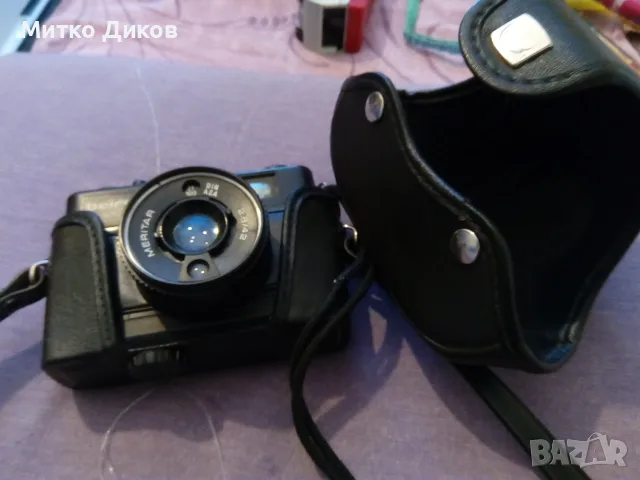 Beirette Electronic meritar марков фотоапарат ГДР от соца като нов с калъф ест.кожа