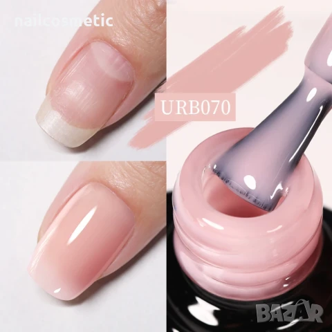 Без алергени! ПРОФЕСИОНАЛНА КАУЧУКОВА БАЗА 2 в 1 - UR SUGAR 7 мл, снимка 9 - Продукти за маникюр - 50593166