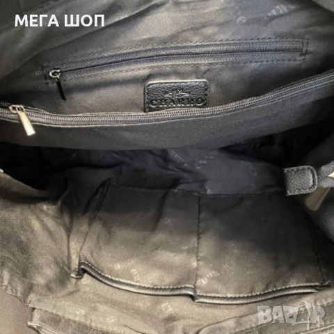 Дамска чанта от еко велур и к. – елегантен и практичен модел (бордо), снимка 8 - Раници - 52643518