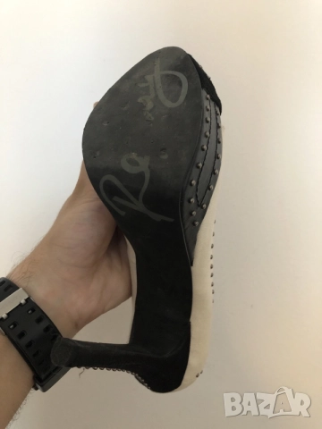 Дамски обувки на ток Replay с платформа и капси (Peep-toe) – размер 39, снимка 5 - Дамски обувки на ток - 55969451