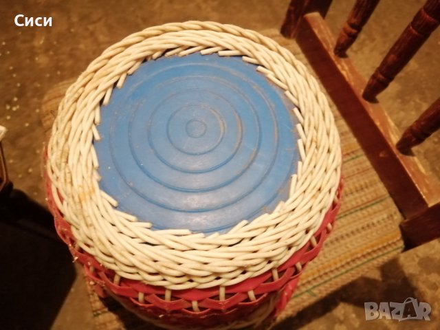 Стар плетен буркан, снимка 2 - Други - 37724617