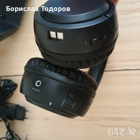Безжични слушалки Medion Life P62061( MD 43051), С докинг станция, 15 часа, 20м, Черни, снимка 7 - Безжични слушалки - 55950450