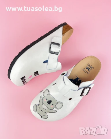 🥁 Намаление - Ортопедични чехли със стелка от естествена кожа | Марка Tuasolea, снимка 1