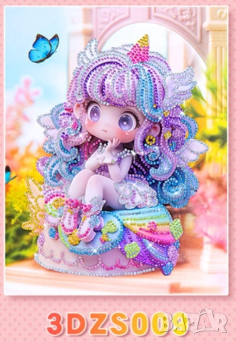 Детски диамантени гоблени с принцеси  , снимка 7 - Игри и пъзели - 52149819