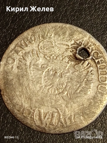 Сребърна монета 6 кройцера 1726г. Карл шести Австрия за КОЛЕКЦИЯ 52922, снимка 5 - Нумизматика и бонистика - 53097010