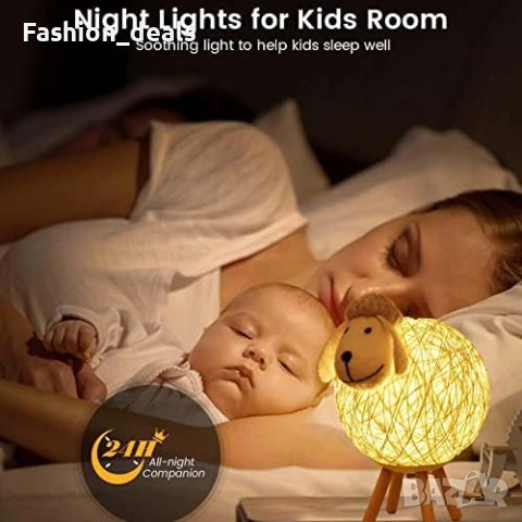 Нова Ръчно Изработена Лампа-Овца: Идеален Подарък за Деца детска стая, снимка 2 - Други - 42647589