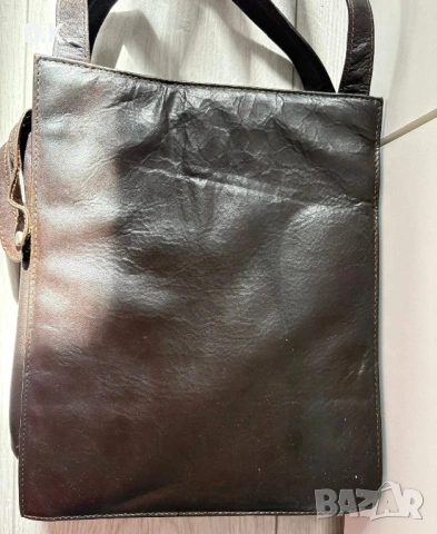Чанта от естествена кожа -21.5х27х9см, снимка 3 - Чанти - 53937897