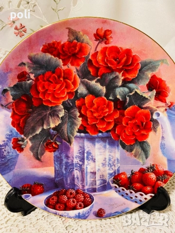 порцеланова чиния за стена , снимка 2 - Декорация за дома - 52389375