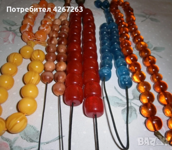 Винтидж броеници и огърлица, снимка 4 - Антикварни и старинни предмети - 52297284