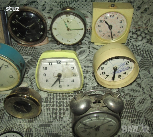 Механични будилници за реставрация, или за части, сет 12 бр., снимка 5 - Антикварни и старинни предмети - 53125078
