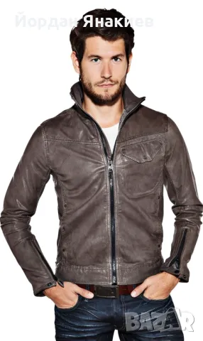 Ново кожено яке G-Star Raw, снимка 3 - Якета - 48039325
