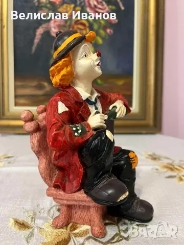 Винтидж фигура на клоун в отлично състояние., снимка 6 - Колекции - 49670577