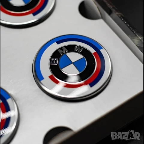 Въртящи капачки за джанти BMW 50th Anniversary – 56мм / 68мм (4 бр.) , снимка 3 - Аксесоари и консумативи - 54200922