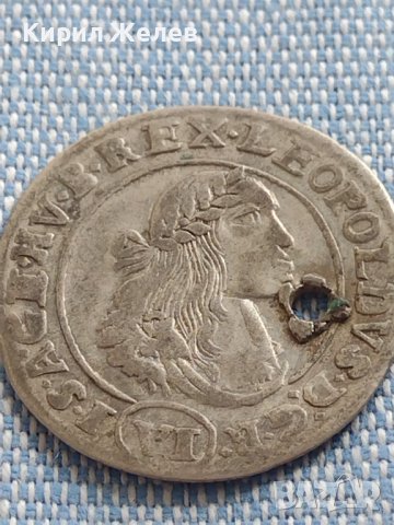 Сребърна монета 6 кройцера 1671г. Леополд първи Кремниц Унгария 13774, снимка 5 - Нумизматика и бонистика - 42890187