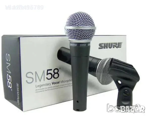 Вокален микрофон Shure Sm58, снимка 2 - Микрофони - 50676416