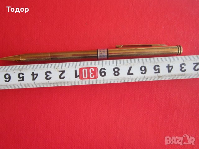 Невероятен  позлатен молив химикал Зиппо , снимка 1 - Колекции - 29805020