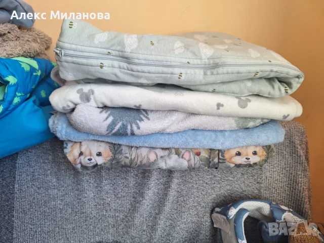 Огромен зимен МЕГА ЛОТ за момче (45+ дрешки, 4 одеалца, чувалче 2.5 TOG) в яслена възраст, снимка 8 - Детски комплекти - 55938161