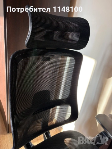 Ергономичен стол BETIM – ЧЕРЕН, снимка 9 - Столове - 53232070