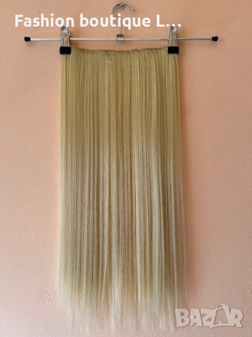 7,65 евро ‼️ 15 лева ‼️  Екстеншън на треса 100 грама ❤️ Дължина - 60 см. ✔️ Ширина - 25 см. 😍  , снимка 2 - Аксесоари за коса - 53025010