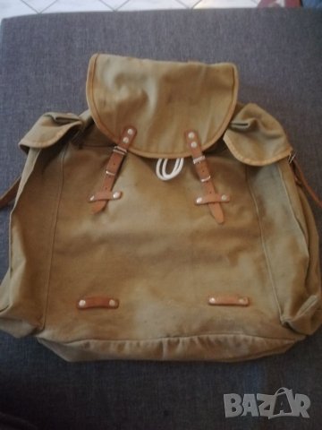 Стара туристическа, бризентова, раница, винтидж. , снимка 8 - Раници - 32157528
