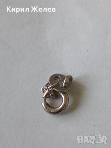 Сребърна карабинка закопчалка 50008