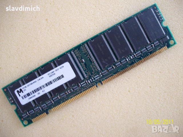 Рам Ram памет за компютър Micron mt8lsdt864ag-10cb4 PC-100 SD-RAM 64MB