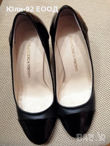 Елегантни удобни обувки FRANCESCA VISCONTI естествена кожа №38, снимка 5 - Дамски елегантни обувки - 30976123