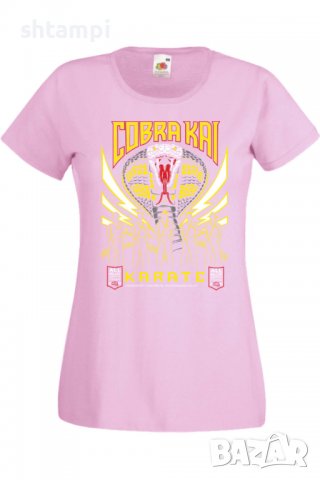 Дамска тениска Cobra Kai karate,Филм,Игра,superhero,Изненада,Подарък,Повод,, снимка 10 - Тениски - 37727910
