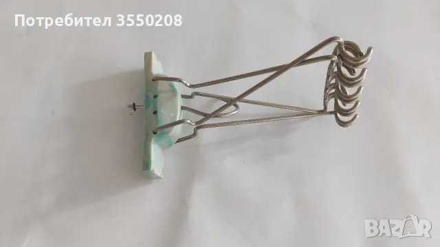 Стара метална закачалка за поли, снимка 2 - Антикварни и старинни предмети - 50090068