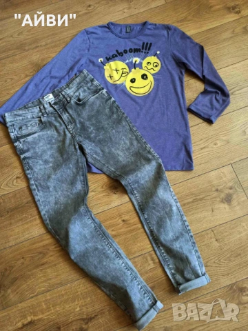 ZARA, PUL & BEAR детски дънки и блузки, снимка 4 - Детски панталони и дънки - 53036050