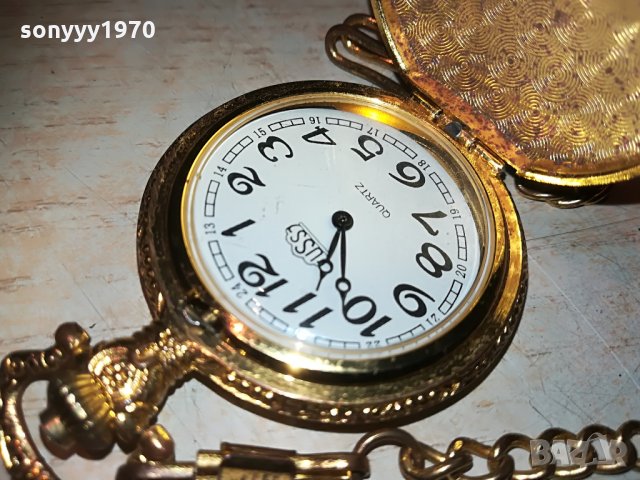 поръчан-златен джобен часовник с верижка, снимка 12 - Колекции - 29292124