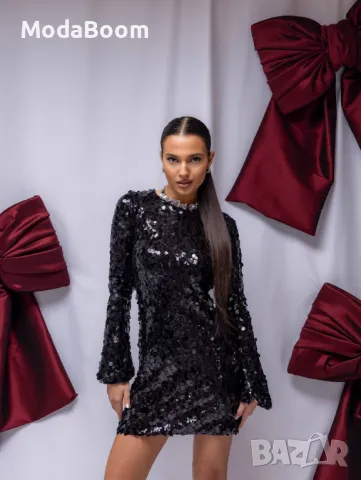 Стилна къса дамска рокля , снимка 3 - Рокли - 48274485