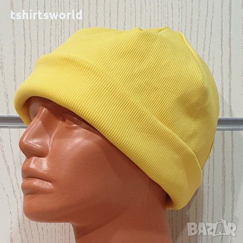 Нова зимна шапка неоново жълт цвят, снимка 1 - Шапки - 32035390