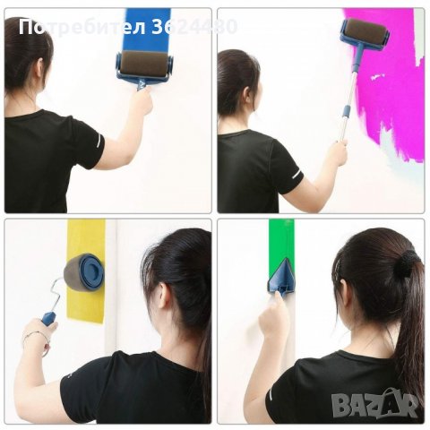 0840 Голям+малък валяк за боядисване с резервоар, снимка 15 - Други стоки за дома - 17420451