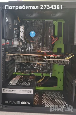 Геймърски компютър за лек гейминг-i5 6500, GTX 1070ti, 120 SSD, 1TB HD, снимка 3 - Геймърски - 49146798