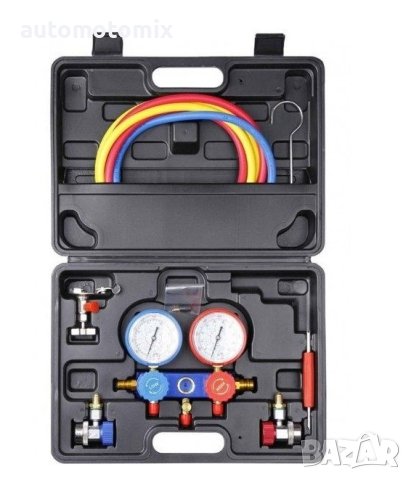 Манометър за диагностика на ФРЕОН, Манометри за автоклиматици комплект- 185545, снимка 2 - Аксесоари и консумативи - 35478615