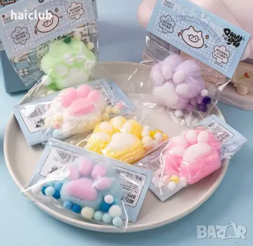 Котешки лапички таба Скуиши/Скуиши лапички/Cat Paw Taba Squishy, снимка 9 - Образователни игри - 48712579