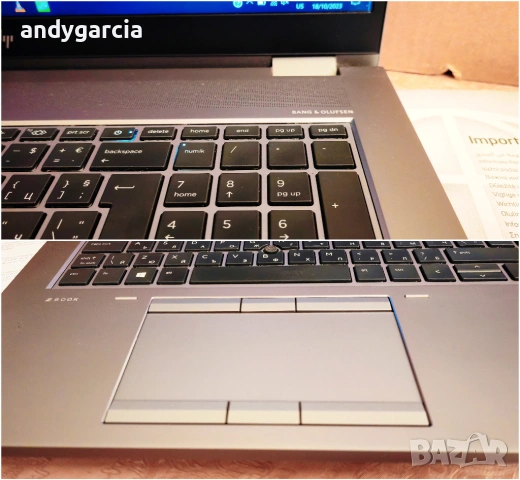 HP ZBook Fury 17 G8/17.3 4K Ultra HD IPS/Intel Core i7/NVidia RTX A2000 4GB/16GB RAM/256GB SSD, снимка 11 - Лаптопи за работа - 53995278