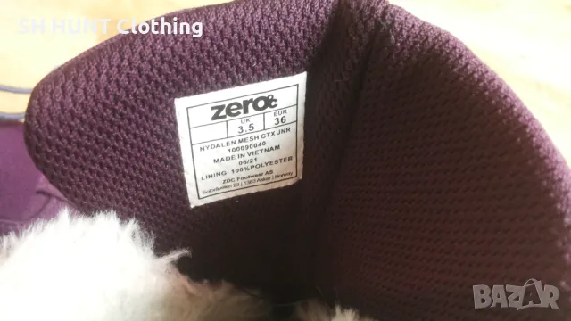 ZeroC NYDALEN MESH GORE-TEX W Plum Junior размер EUR 36 /UK 3,5 детски зимни водонепромокаеми - 801, снимка 18 - Бебешки боти и ботуши - 47454147