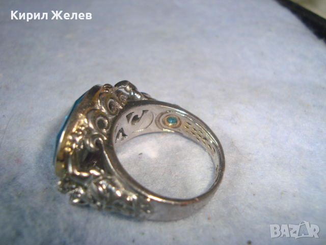 ПОСРЕБРЕН или СРЕБЪРЕН КРИСТАЛЕН ФЕШЪН АРТ ПРЪСТЕН с ПЕЧАТ S925 - 26618, снимка 11 - Пръстени - 36421003