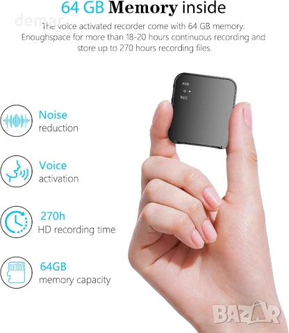 Цифров гласов рекордер, 100 GB флаш памет тип C със запис на глас, снимка 5 - Други - 51729102