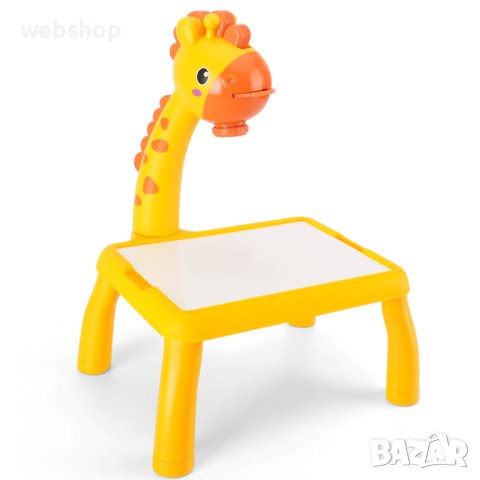 Детска маса за рисуване с проектор, жираф, снимка 2 - Рисуване и оцветяване - 42605818
