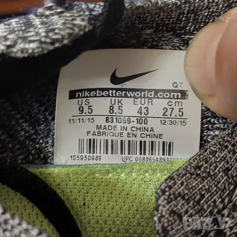 маратонки  NIKE FREE RN FLYKNIT  номер  43, снимка 9 - Маратонки - 49214866