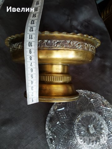 стара купа фруктиера арт деко, снимка 4 - Антикварни и старинни предмети - 30529681